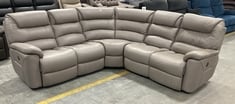 LAY-Z-BOY STATEN POWER RECLINER CORNER SOFA GREY FAUX LEATHER RRP- £4499