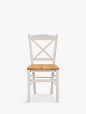 JOHN LEWIS CLAYTON DINING CHAIRS BEECH CREAM SET OF 2 RRP- £189