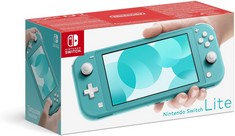 NINTENDO SWITCH LITE 32 GB GAMES CONSOLE (ORIGINAL RRP - £187) IN TURQOISE: MODEL NO HDH-001 (WITH BOX) [JPTC69515]