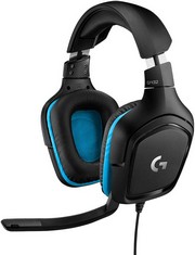 LOGITECH 2 X G432 GAMING ACCESSORY (ORIGINAL RRP - £159.98) IN BLACK/BLUE. (WITH BOX) [JPTC69129]