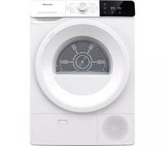 HISENSE FREESTANDING TUMBLE DRYER IN WHITE - MODEL NO. DHGE901V - RRP £529