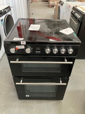 HISENSE 60CM ELECTRIC DOUBLE OVEN WITH CERAMIC HOB IN BLACK - MODEL NO. HDE3211BBUK - RRP £380