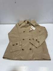 ATTRAIT PARIS HOODED TRENCH COAT KHAKI SIZE M