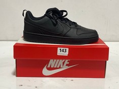 NIKE COURT BOROUGH LOW RECRAFT TRAINERS BLACK SIZE 6