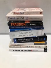 10 X ASSORTED BOOKS TO INCLUDE GINO WICKMAN TRACTION GET A GRIP ON YOUR BUSINESS