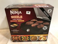 SHARK NINJA SIZZLE LOW SMOKE GRILL PLATE + FLAT PLATE RRP- £150