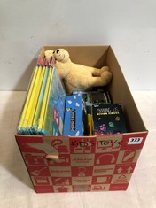 BOX OF ASSORTED KIDS TOYS TO INCLUDE MINECRAFT WORLD DESK MAT