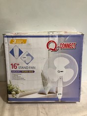 Q-CONNECT 16'' STAND FAN IN WHITE - MODEL NO.: FS40-S02