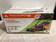 YARDFORCE 1400W 34CM LAWN MOWER RRP- £120