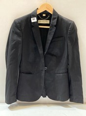 BURBERRY LONDON WOMENS BLAZER IN BLACK SIZE 4