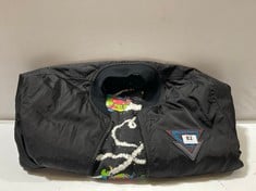 MOSCHINO HYPER SPACE BOMBER JACKET IN BLACK SIZE GB40 - RRP £318