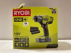 RYOBI ONE+ 18V 3 SPEED IMPACT WRENCH RRP- £149.99