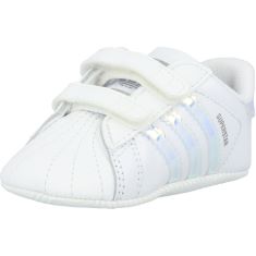 3 X PAIR ADIDAS UNISEX KIDS SUPERSTAR CRIB GYMNASTICS SHOES, WHITE FTWR WHITE FTWR WHITE CORE BLACK FTWR WHITE FTWR WHITE CORE BLACK, 1 UK CHILD.