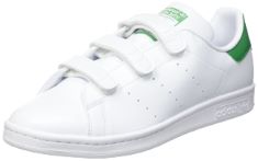 1 X PAIR ADIDAS MEN'S STAN SMITH CF GYMNASTICS SHOE, WHITE WHITE GREEN, 11 UK.