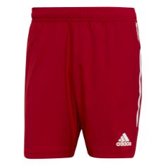 QTY OF ITEMS TO INLCUDE 10X ASSORTED ADIDAS CLOTHING SIZE L TO INCLUDE ADIDAS HA0600 CON22 MD SHO SHORTS MEN'S TEAM POWER RED 2/WHITE L, ADIDAS HS9872 FIGC PRE JKT JACKET MEN'S DARK BLUE L.