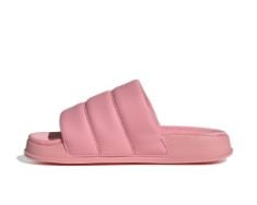 2 X PAIR ADIDAS WOMEN'S ADILETTE ESSENTIAL W SLIPPERS, SUPER POP/SUPER POP/SUPER POP, 9 UK.