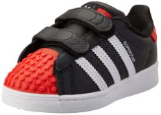 2 X PAIR ADIDAS UNISEX KIDS SUPERSTAR CF I SNEAKER, CORE BLACK FTWR WHITE CORE BLACK, 5 UK CHILD.