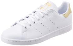 3 X PAIR ADIDAS WOMEN'S STAN SMITH W HIGH SNEAKERS, FULL WHITE WHITE GOLD MET BACK, 4 UK.