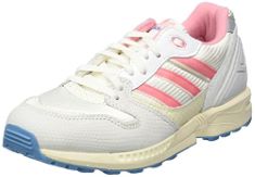 QTY OF ITEMS TO INLCUDE 1X PAIR ADIDAS WOMEN'S ZX 5020 W SNEAKER, CLOUD WHITE/CREAM WHITE/TACTILE STEEL, 7 UK TO INCLUDE 1X PAIR ADIDAS MEN'S ADILETTE SLIPPERS, SEMI PINK GLOW/CORE BLACK/SEMI PINK GL