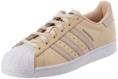 QTY OF ITEMS TO INLCUDE 1X PAIR ADIDAS WOMEN'S SUPERSTAR W SNEAKER, SAND STRATA/WONDER TAUPE/CORE BLACK, 4 UK TO INCLUDE 1X PAIR ADIDAS WOMEN'S NMD_R1 W SNEAKER, OFF WHITE/BLUE FUSION/CORE BLACK, 4 U