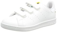 QTY OF ITEMS TO INLCUDE 1X PAIR ADIDAS BOY'S STAN SMITH CF C SNEAKER, FTWR WHITE GREEN SHOCK PURPLE, 10 UK TO INCLUDE 1X , ADIDAS UNISEX KIDS STAN SMITH CF GYMNASTICS SHOE, FTWR WHITE FTWR WHITE, 12.