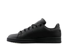 4 X ADIDAS STAN SMITH J SNEAKER, CORE BLACK CORE BLACK CLOUD WHITE, 4 UK.