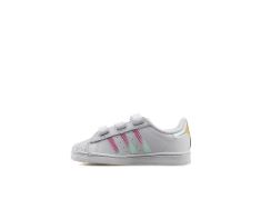 3 X ADIDAS UNISEX KIDS SUPERSTAR CF FITNESS SHOES, WHITE IRIDESCENT, 2.5 UK.