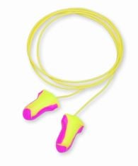 11 X HONEYWELL HOWARD LEIGHT LL30 LASER LITE SINGLE-USE CORDED FOAM EARPLUGS, SNR 35, 100 PAIRS, YELLOW.