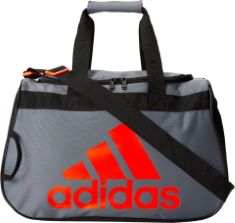 10 X ADIDAS DIABLO SMALL DUFFEL BAGS, ONIX GREY/BLACK/SOLAR RED, ONE SIZE, DIABLO SMALL DUFFEL BAGS.