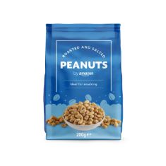 100 X BY ROASTED AND SALTED PEANUTS, 200G.