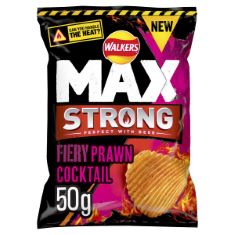 QTY OF ITEMS TO INLCUDE BOX OF APPROX 20 X ASSORTED ITEMS TO INCLUDE WALKERS MAX STRONG FIERY PRAWN COCKTAIL, 50G PINK, PININ PERO - PURE CORN STARCH (1KG) - MADE IN ITALY - GMO FREE - GREAT FOR BAKI