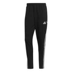 QTY OF ITEMS TO INLCUDE BOX OF ASSORTED XL ADIDAS ITEMS ADIDAS H21288 CON22 PRE PNT PANTS MEN'S BLACK/WHITE XL, ADIDAS HS7235 TIRO23L 3/4 PNT SHORTS MEN'S TEAM NAVY BLUE 2 XL.