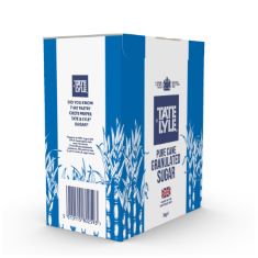 BOX OF TATE AND LYLE FAIRTRADE GRANULATED PURE CANE SUGAR 3KG.