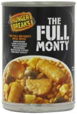 16 X 6 CASES OF HUNGER BREAKS THE FULL MONTY MEALS 395 G (PACK OF 6).