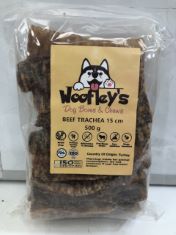 16X BEEF TRACHEA PACKS DOG CHEWS.