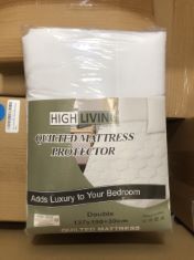 10 X MATRESS PROTECTOR TO FIT DOUBLE BED DUVET 137 X 190 X 30CM .