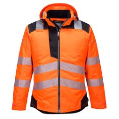 QTY OF ITEMS TO INLCUDE 4X SAFETY WEAR TO INCLUDE PORTWEST T400 MEN'S REFLECTIVE WATERPROOF PW3 HI-VIS WINTER JACKET ORANGE/BLACK, X-LARGE, PORTWEST S460 WATERPROOF COMFORT HI-VIS WINTER TRAFFIC JACK