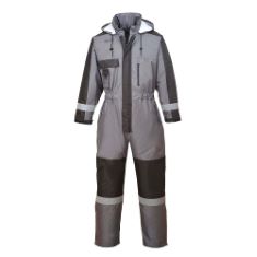 2 X PORTWEST WINTER COVERALL, SIZE: M, COLOUR: GREY, S585GRRM.