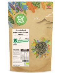 10 X WHOLEFOOD EARTH ORGANIC DARK GREEN FRENCH STYLE LENTILS 3KG GMO FREE | VEGAN | HIGH FIBRE | HIGH PROTEIN | CERTIFIED ORGANIC.