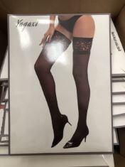 BOX OF YAGAXI LACE TOP STOCKINGS .