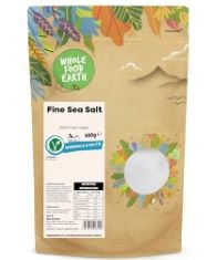 BOX OF ASSORTED FOODS TO INCLUDE WHOLEFOOD EARTH FINE SEA SALT 500 G | GMO FREE.