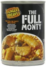 16 X 6 PACK OF HUNGER BREAKS THE FULL MONTY MEALS 395 G (PACK OF 6).