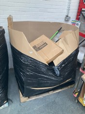 PALLET OF ASSORTED ITEMS TO INCLUDE MARKO 60CM ROUND BISTRO TABLE (KERBSIDE PALLET DELIVERY)