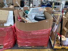 PALLET OF ASSORTED ITEMS TO INCLUDE HOMECRAFT ADJUSTABLE HEIGHT SHOWER STOOLS (KERBSIDE PALLET DELIVERY)