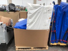 PALLET OF ASSORTED ITEMS TO INCLUDE MAMAS AND PAPAS LARGE COT MATTRESS (KERBSIDE PALLET DELIVERY)