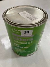 AKZONOBEL SIKKENS AUTOCOAT BT LV351 TOPCOAT MM 3.75L (COLLECTION ONLY)