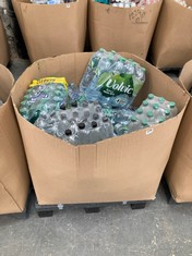 PALLET OF ASSORTED SOFT DRINKS TO INCLUDE 12 X 1.5L VOLVIC NATURAL MINERAL WATER (KERBSIDE PALLET DELIVERY)