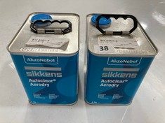 2 X AKZONOBEL SIKKENS AUTOCLEAR AERODRY 2.5L (COLLECTION ONLY)