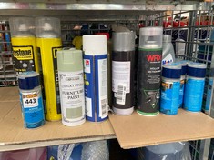 QTY OF ASSORTED LIQUIDS TO INCLUDE WRX TECHNICAL SPRAY HOLLOW SECTION WAX 500ML (COLLECTION ONLY)