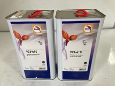 2 X GLASURIT HS CLEAR COAT FAST DRYING - ITEM NO. 923-610 (COLLECTION ONLY)